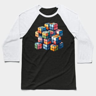 Rubiks Cube Baseball T-Shirt